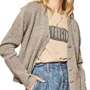 Promesa Gray Button-Up Cardigan